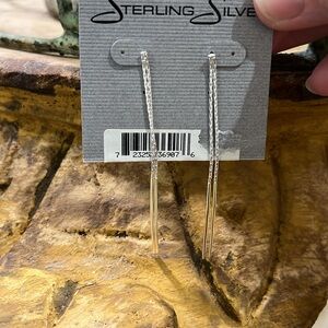 Geometric Sterling Silver earrings new  J24